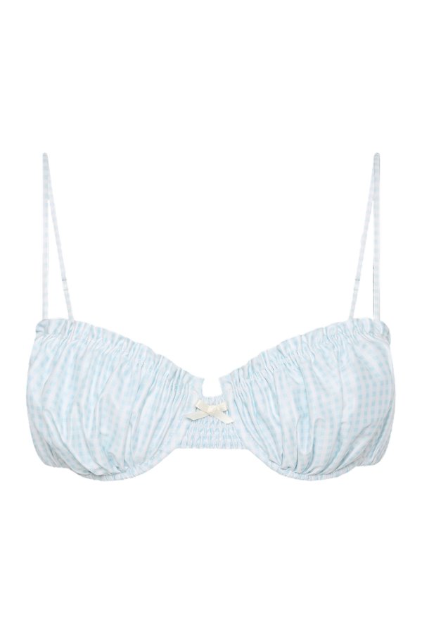Moana Bikini Top Gingham Sky — packshot