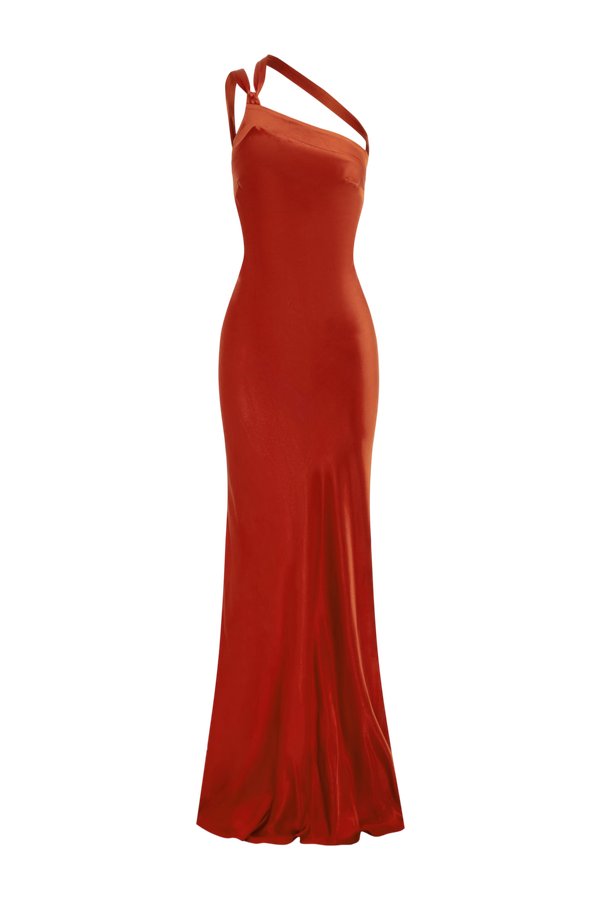 Monique Dress Rust — packshot
