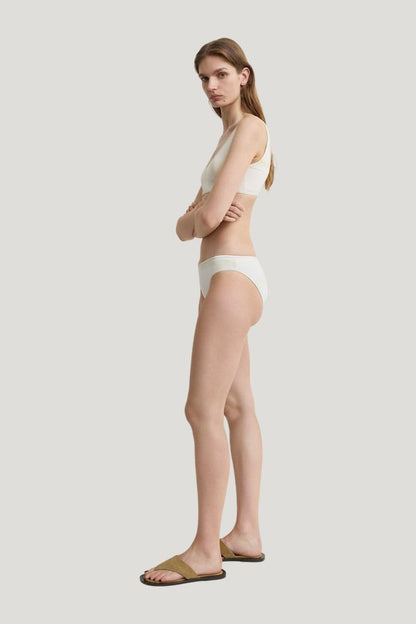 Monogram bikini bottoms — model side