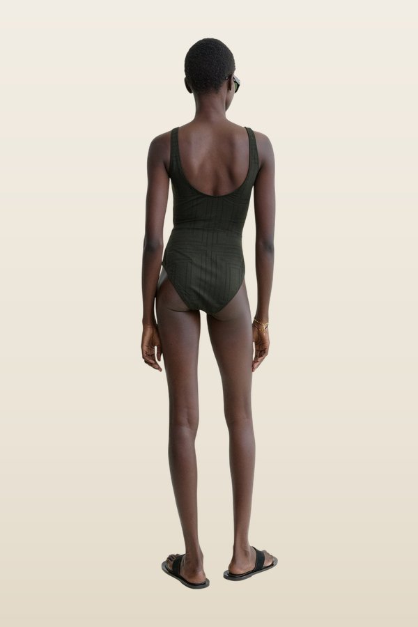 Monogram pointelle swimsuit — carry 4