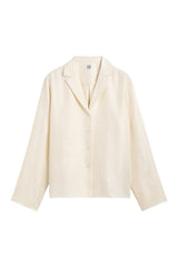 Monogram silk pj top — packshot