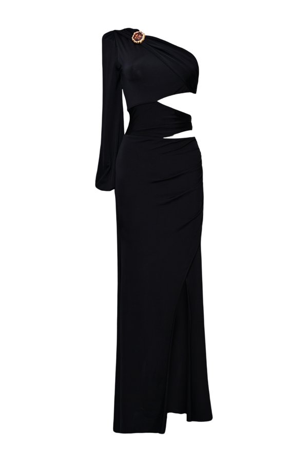 Moonlit Jersey One Sleeve Gown — packshot