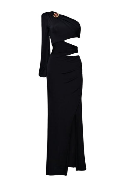 Moonlit Jersey One Sleeve Gown — packshot