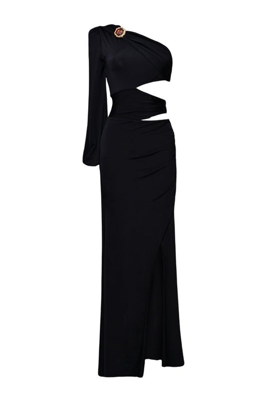 Moonlit Jersey One Sleeve Gown — packshot