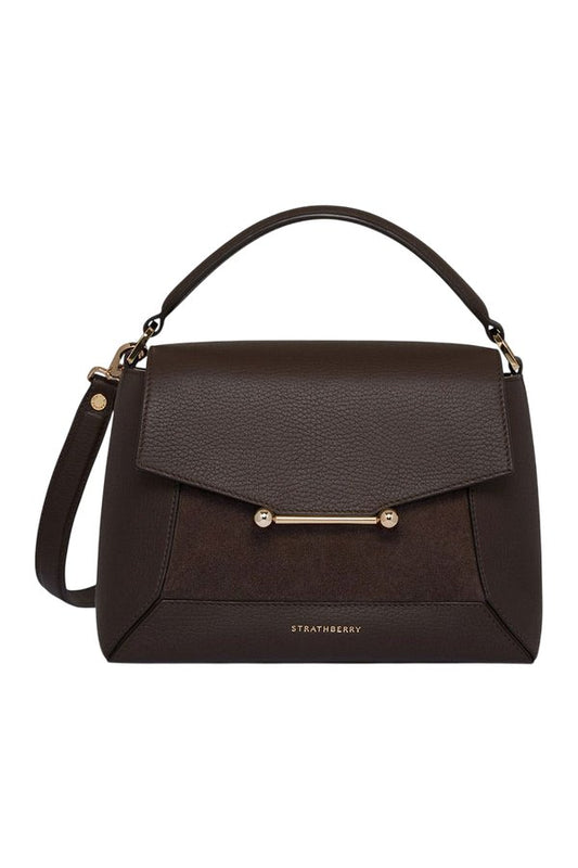 Mosaic Bag - Dark Chocolate Suede/Leather — packshot