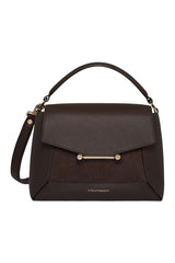 Mosaic Bag - Dark Chocolate Suede/Leather — packshot