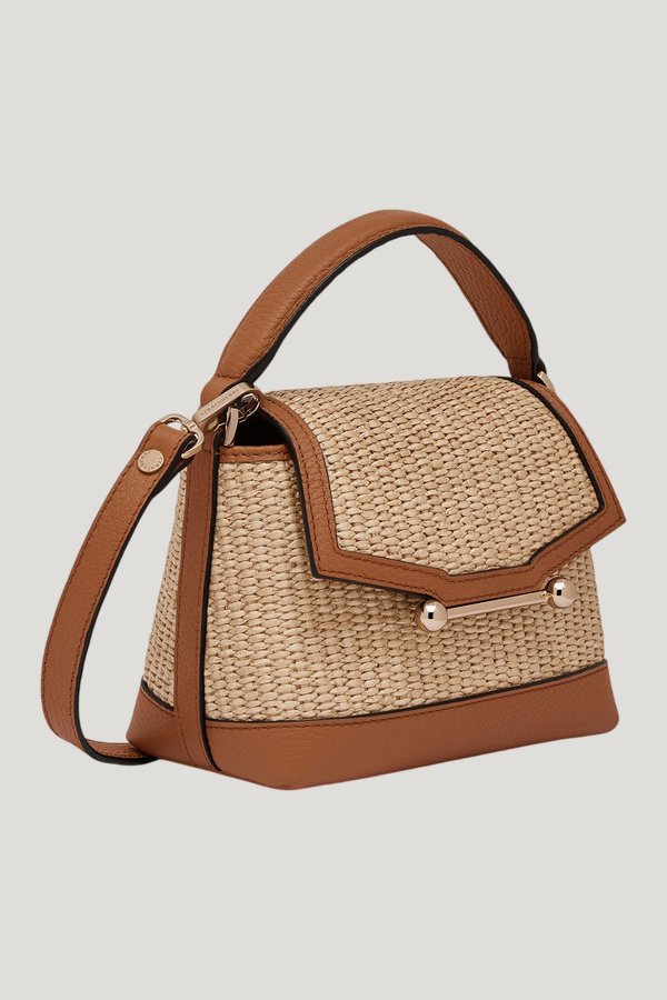 Mosaic Nano - Tan/Natural Raffia — model front