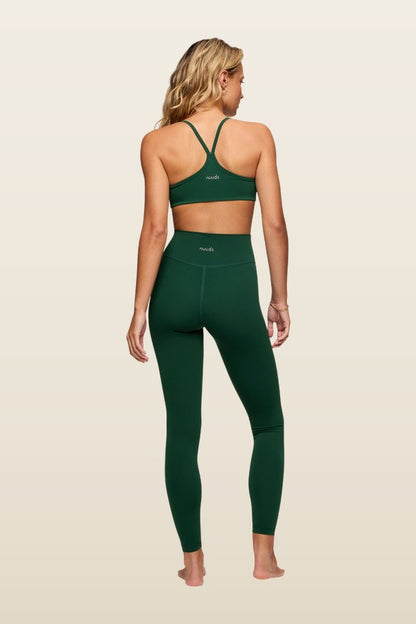 Motion Racer Sports Bra | Hunter — model back