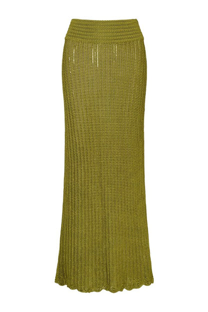 Nia Crochet Maxi Skirt in Paya — packshot