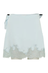Nina Lace And Satin Mini Skirt - Ice — packshot