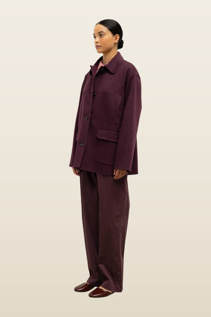Noah Button Down Jacket — model back