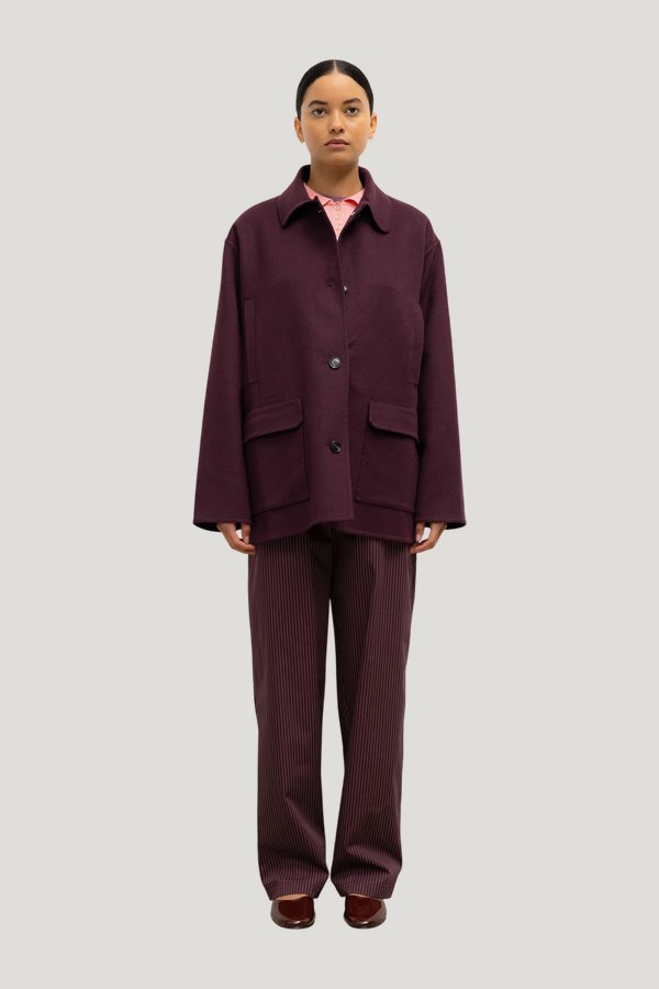 Noah Button Down Jacket — model front
