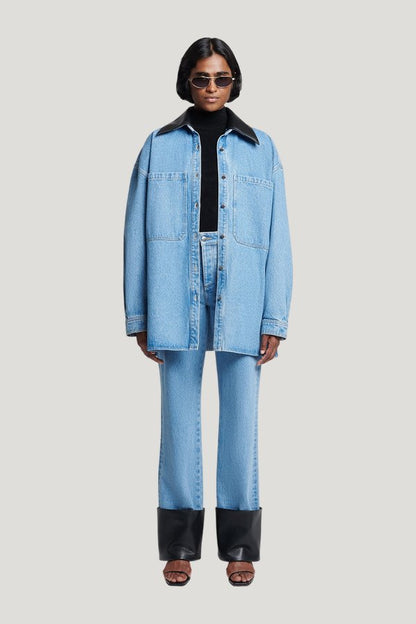 Beaux - Denim shirt - Mid — model front