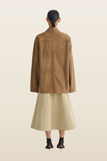 Kohar - Suede jacket — model back