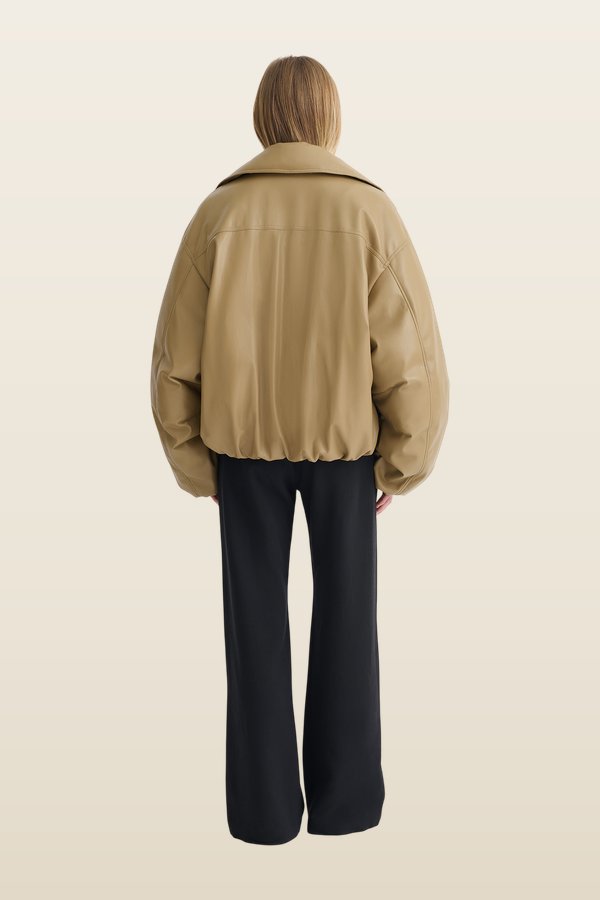 Asger - Padded Okobor™ jacket - Muted — model back