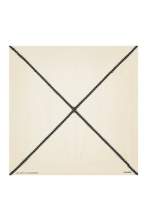 Miani - Silk scarf - Origami Creme — packshot