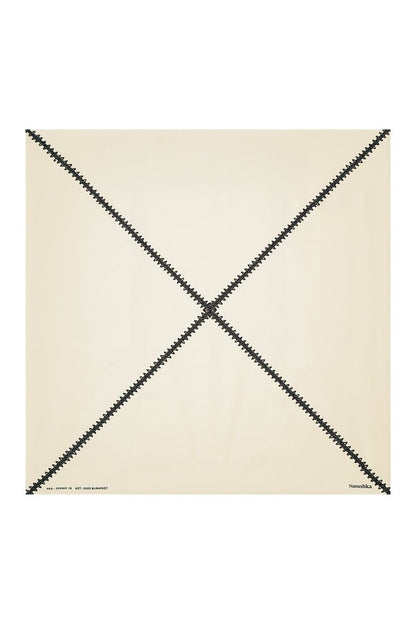 Miani - Silk scarf - Origami Creme — packshot