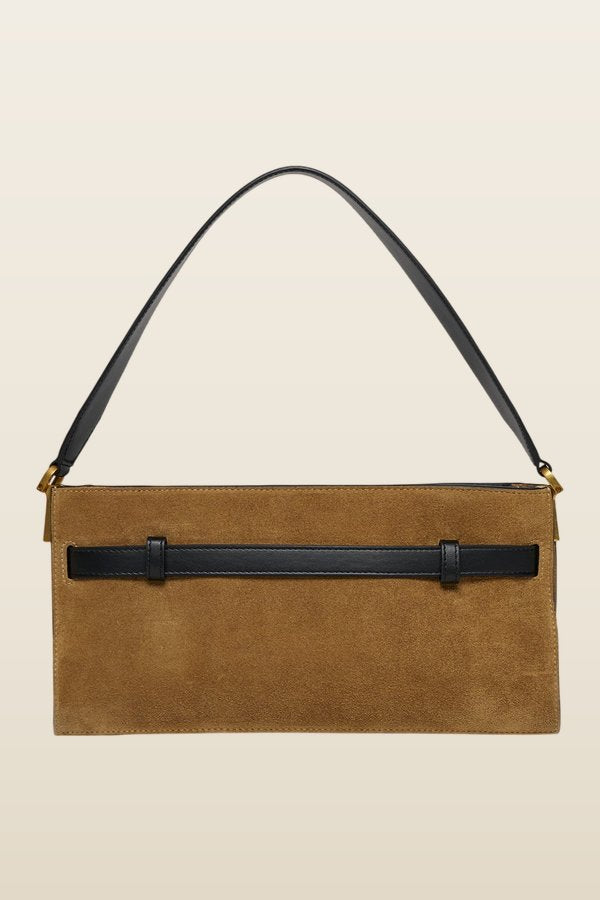 Harmonica Mini - Suede bag — model back