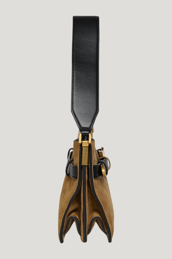 Harmonica Mini - Suede bag — model side