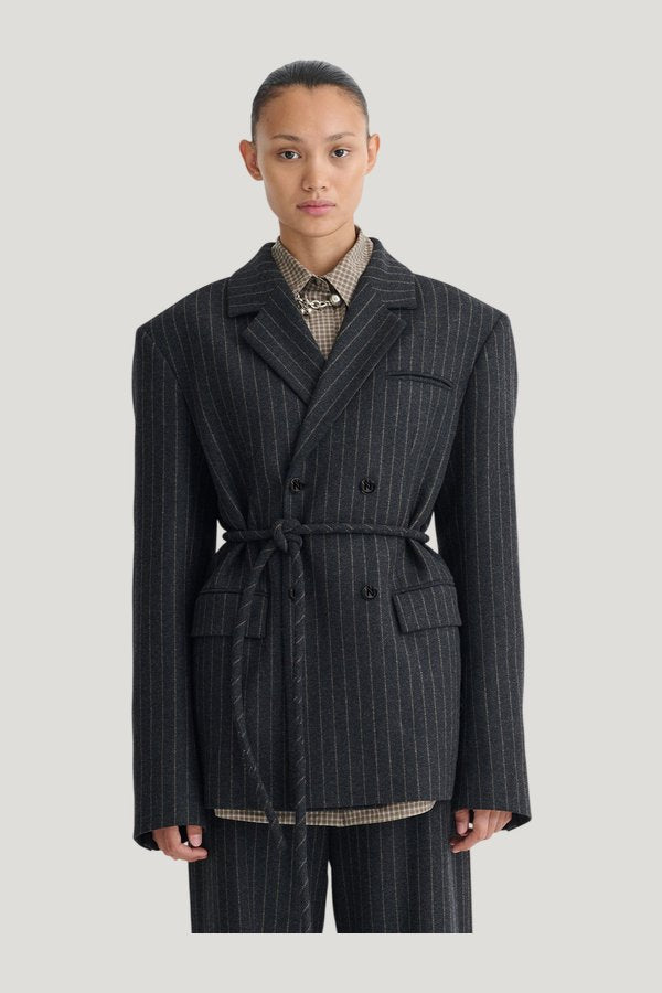 Osono - Pinstripe wool blazer — carry 3