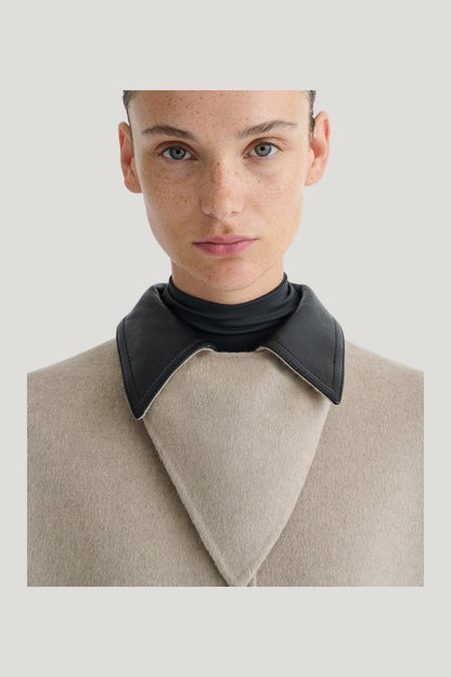 Rowina - Regenerated leather coat — carry 3