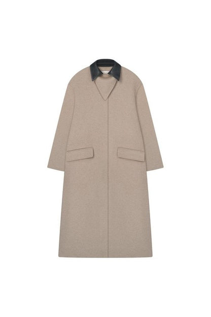 Rowina - Regenerated leather coat — packshot