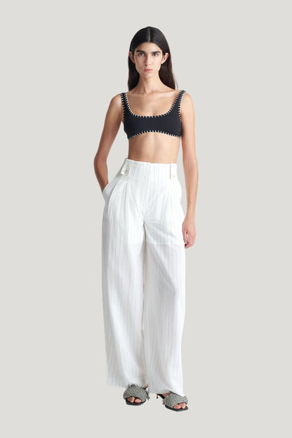 Jenci - Wide leg pants — model front