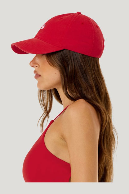 Off Duty Cap | Chilli — model side