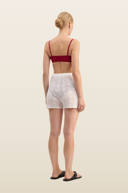 OLGA TOP Zipped bikini top — model back