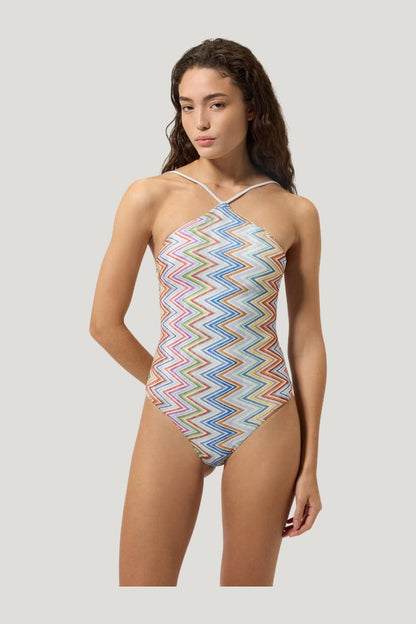 One-piece swimsuit with halterneck — carry 2