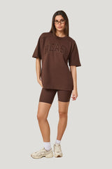 Oversized Branded T-Shirt — model front