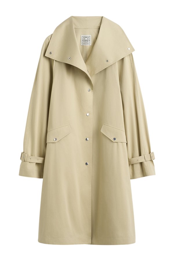 Oversized cotton trench — packshot