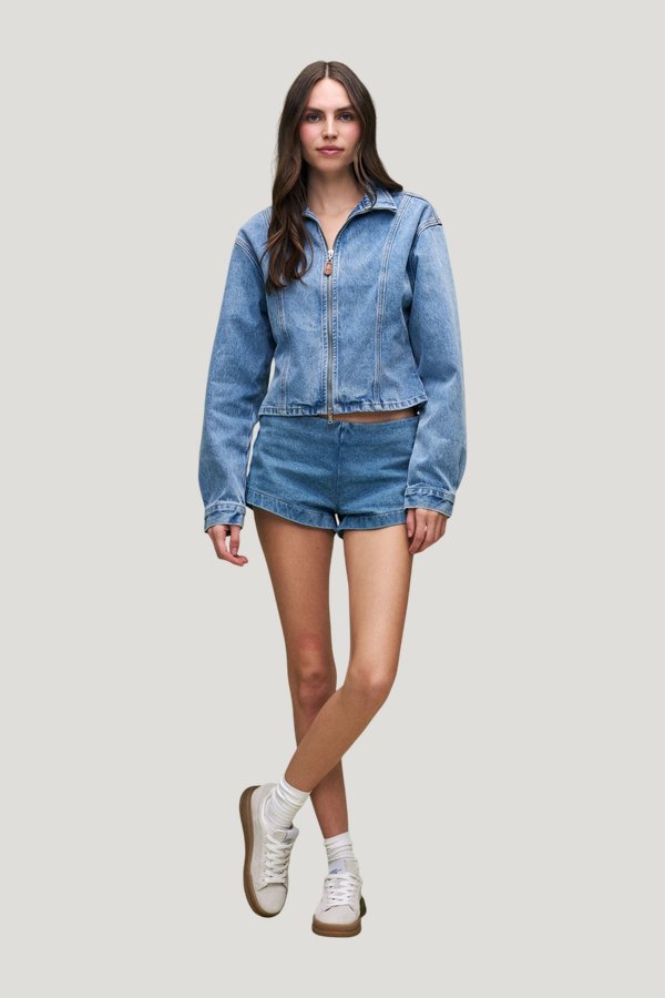 Slim Fit Jacket - Vintage Wash — model front