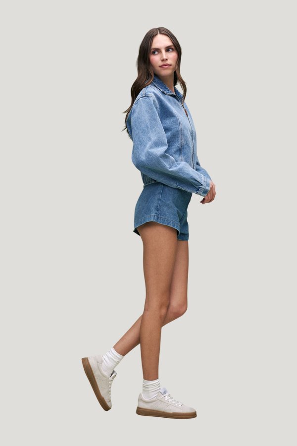 Slim Fit Jacket - Vintage Wash — model side