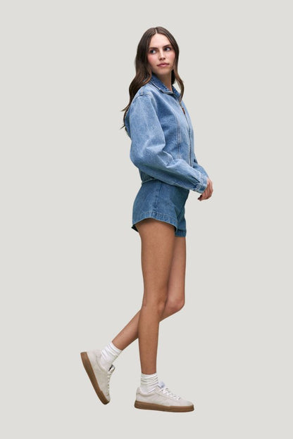 Slim Fit Jacket - Vintage Wash — model side