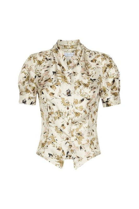 Printed silk twill shirt — packshot