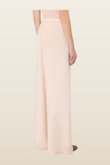 Relaxed-fit heavy silk trousers — model back