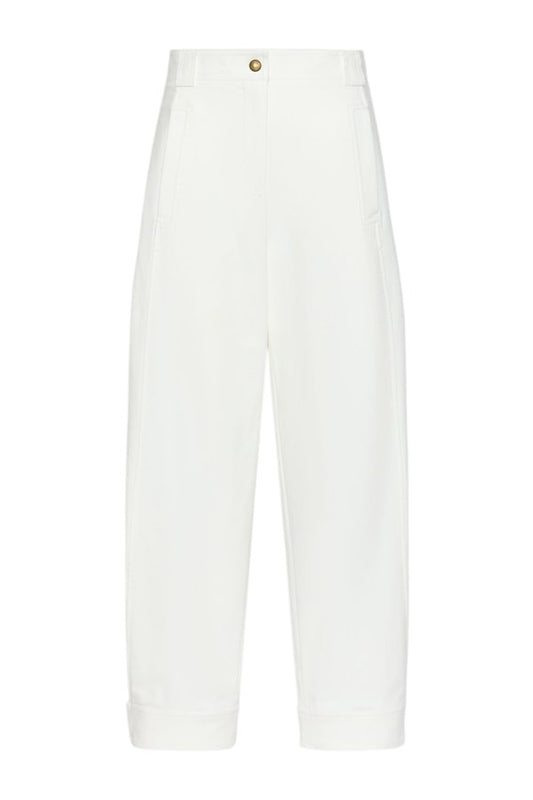 Stretch cotton canvas trousers — packshot