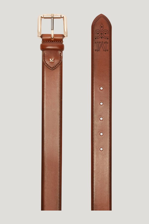 Leather belt — model front