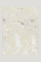 Printed silk twill oversized scarf — model side
