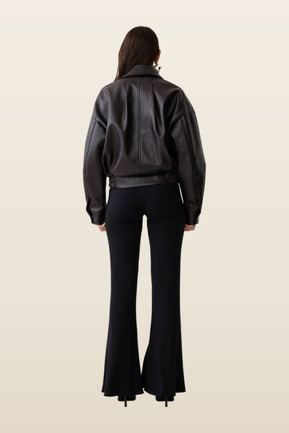 Paige Faux Leather Cropped Jacket — carry 4