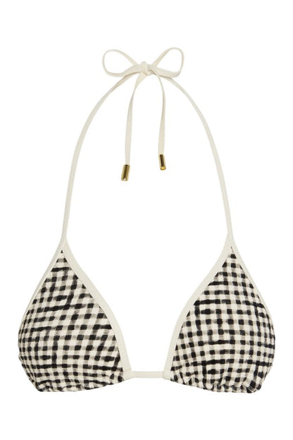Palma Top Colorblock - Black Gingham — packshot