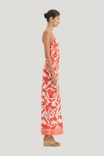 Palmera Scarf Maxi Dress — model side
