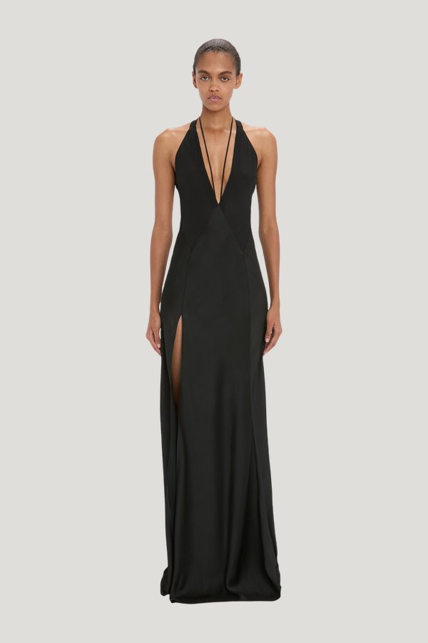 Panelled Cami Gown — model side