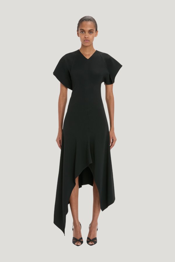 Panelled Dress — model front
