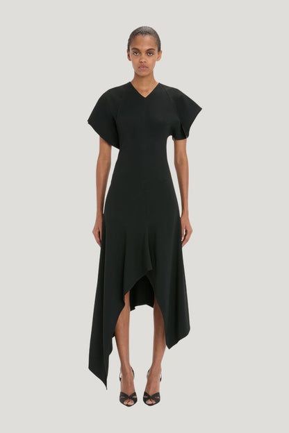Panelled Dress — model front