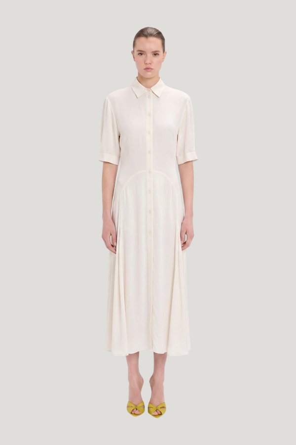 Panelled Midi Dress — model front