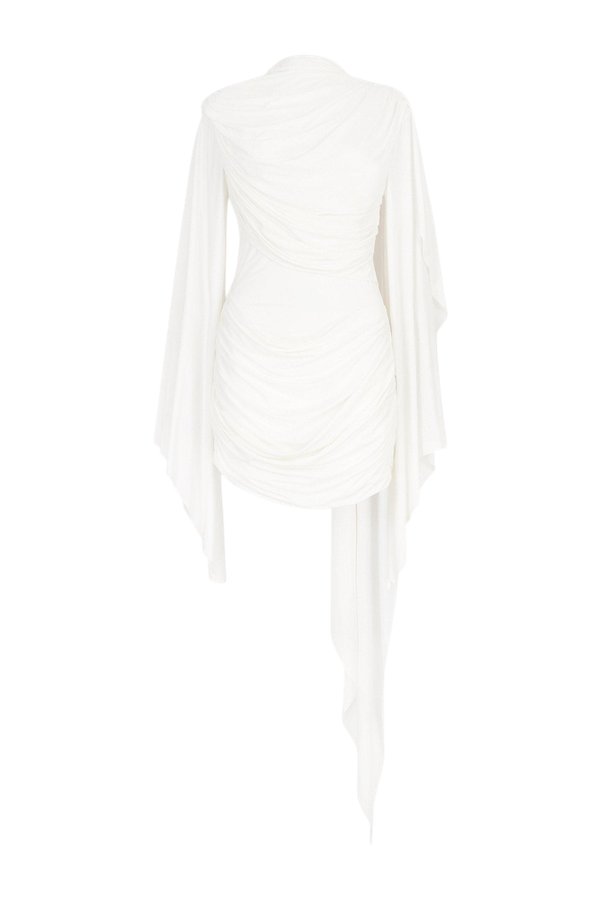 Perisa Mini Dress In Ivory Spandex Jersey — packshot