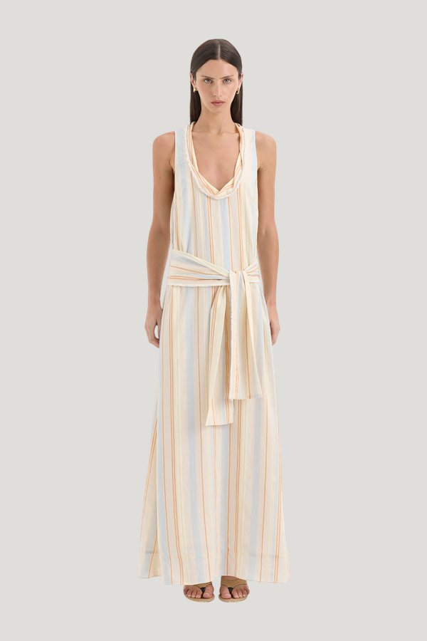Pernille Scoop Neck Maxi Dress — model front