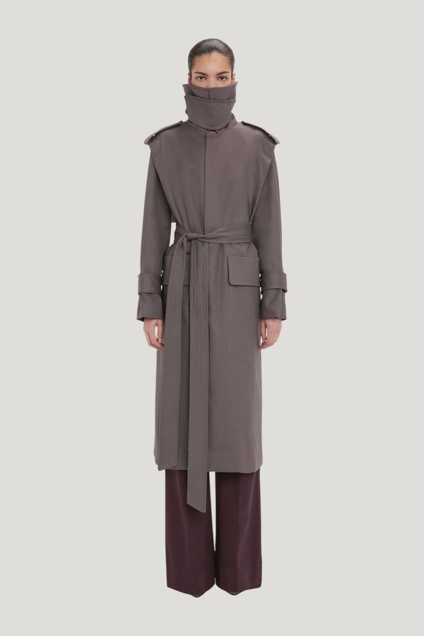 Philippa Trench Coat — model front